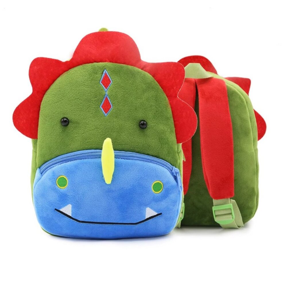 Cute Animal Plush Backpack for Toddlers Kids Gift Bag ( dinosaur )